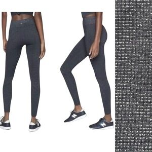 Athleta grey and silver seamless glimmer sparkle leggings